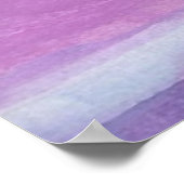 Vibes Positives Seulement Purple Aquarelle Poster (Coin)