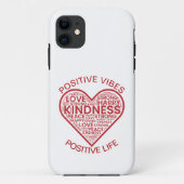 Vibes positives Vie positive iPhone 11 Coque (Dos)