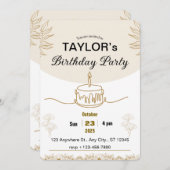 Vibes Rétro : Carte d'anniversaire Rétro (Devant / Derrière)