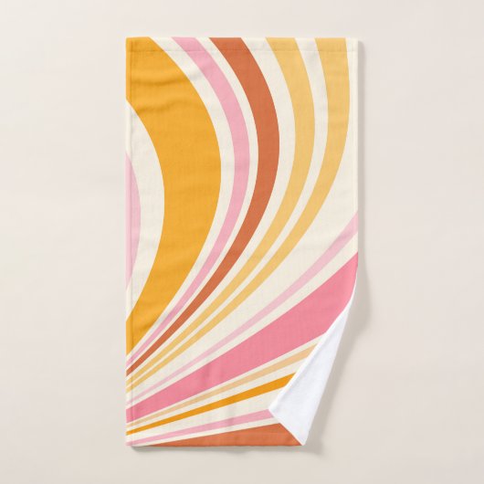 Vibes rétro colorées (Serviette à main)