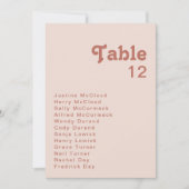 Vibes rétro simples | Graphique Numéro de table ro (Devant)