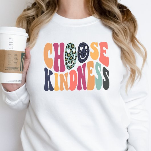 Vibes rétro Sweatshirt Choisissez Kindness Vintage