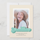 Vibes rétro (Vert) Faire-part d'obtention d'un dip (Devant)