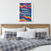 Vibes sur une fréquence de couleur | Toile d'onde  (Insitu(Chambre))
