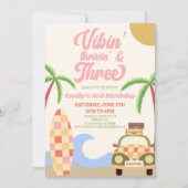 Vibes 'Thrivin' & Drie Surven 3e verjaardagsfeestj Kaart (Voorkant)