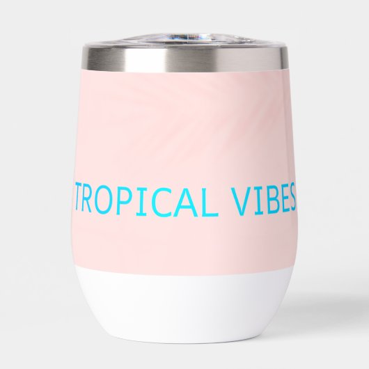 Vibes tropicales Bouteille d'eau - Aquarelle rouss (Avant)