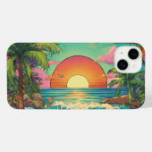 Vibes tropicales : coque iphone inspiré par le mar (Verso Horizontal)