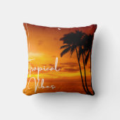 Vibes tropicales Coussin double face (Recto)