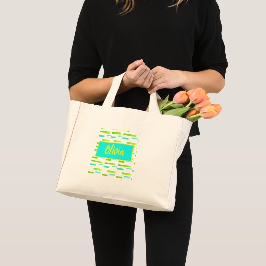 Vibes tropicales Olivia Ajouter Votre Nom Sac four (Devant (produit))