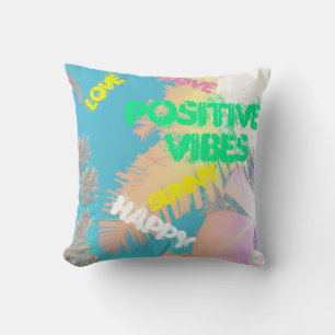 Vibes Tropicales Palmiers Coussin Jeu d'oreiller
