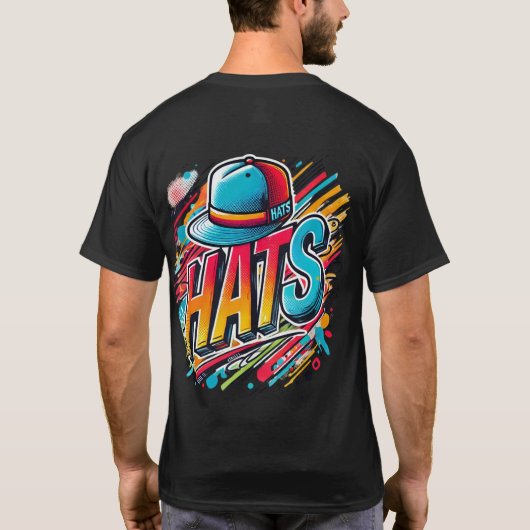 Vibes urbaines 'Casquette Graphisme T-Shirt Design (Dos)