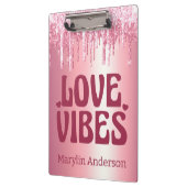 VIBES VALENTIJN PINK GLITTER DRIP CUSTOM KLEMBORD (Links)