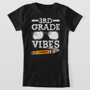 Vibes van de derde graad - het 3de Grade Team Retr T-shirt