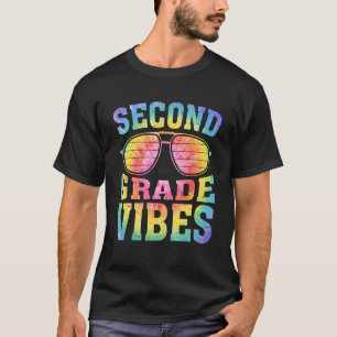 Vibes van tweede rang laat kleurstof teruggaan naa t-shirt