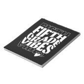 Vibes van vijfde klas terug naar school notitieblok (Gedraaid)