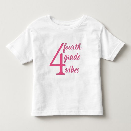 Vibes vierde graad kinder shirts (Voorkant)