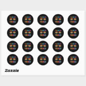 Vibes vierde graad ronde sticker (Vel)