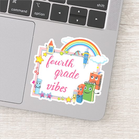 Vibes vierde graad sticker (Detail)