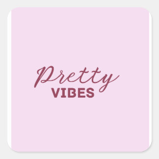  vibes vierkante sticker