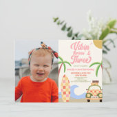 Vibin' & Drie Surven Afbeelding 3e verjaardagsfees Kaart (Staand voorkant)