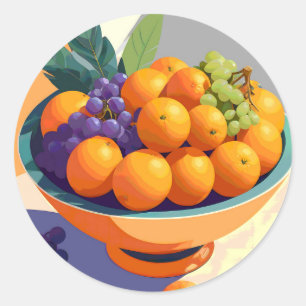 Vibin’ met vitamine C Ronde Sticker
