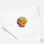 Vibin’ met vitamine C Ronde Sticker (Envelop)