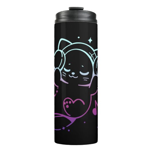 Vibing met muziek thermosbeker (Voorkant)