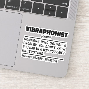 Vibrafonist zelfstandig naamwoord percussie instru sticker