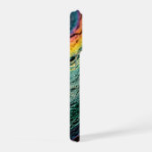 Vibrance de minerai de paon sarcelle verte or iris (Côté droit)