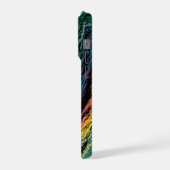 Vibrance de minerai de paon sarcelle verte or iris (Côté gauche)