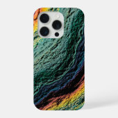 Vibrance de minerai de paon sarcelle verte or iris (Verso)