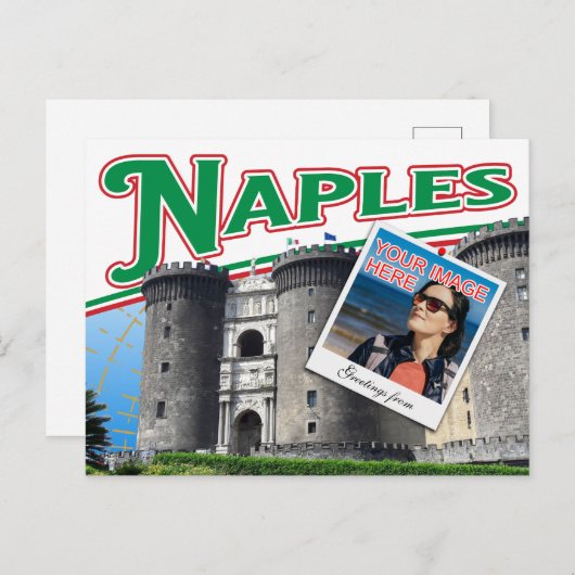 Vibranly Naples Italy photo collage Briefkaart (Voorkant / Achterkant)