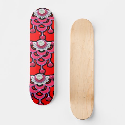 Vibrant 3D Digital Artwork Skateboard Deck (Recto)