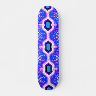 Vibrant 3D Digital Artwork Skateboard Deck