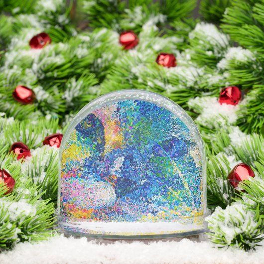 Vibrant Abstract Cat Art Print (Noël)