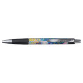Vibrant Abstract Cat Art Print Pen (Achterkant)