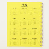 Vibrant Abstract Cat Art Print Planner (Achterkant)