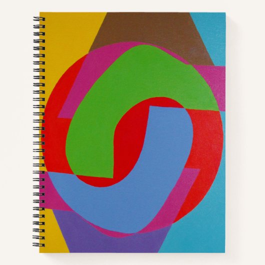 Vibrant Abstract Circles Notebook Notitieboek (Voorkant)