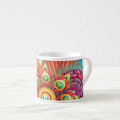 Vibrant Abstract Espresso Kop (Voorkant rechts)