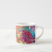 Vibrant Abstract Espresso Kop (Rechts)