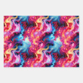Vibrant Abstract Fluid Art Wrapping Paper (Voorkant 2)