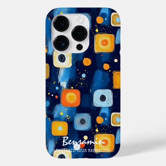 Vibrant Abstract Geometric Swirl Pattern Phone Case-Mate iPhone Case (Achterkant)