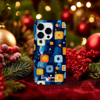 Vibrant Abstract Geometric Swirl Pattern Phone Case-Mate iPhone 14 Pro Hoesje