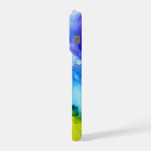 Vibrant Abstract Multicolor Modern Art Phone Case (Côté gauche)