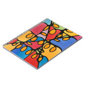 Vibrant Abstract Notitieboek (Linkerzijde)