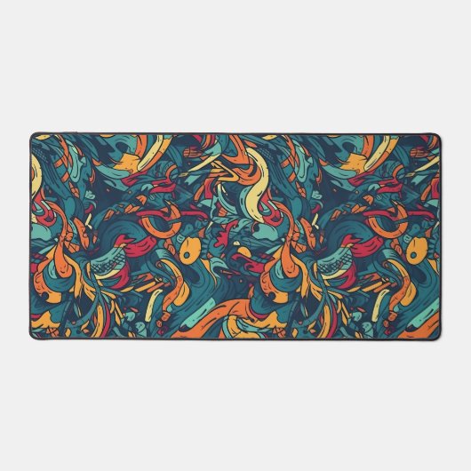 Vibrant Abstract Oceanic Currents (Recto)