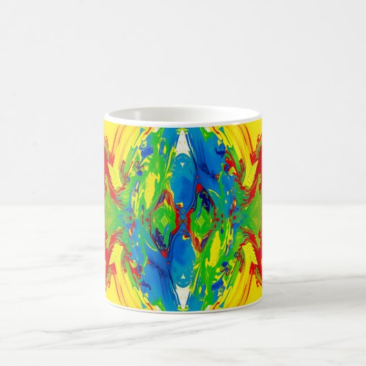 Vibrant Abstract Paint Splash Mug – Bold Artistic (Centre)