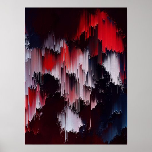 Vibrant Abstract Pattern Wall Art Poster (Voorkant)