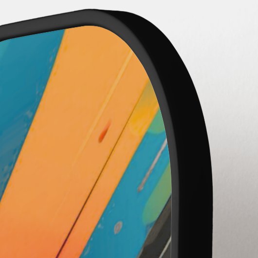 Vibrant Abstract Pickleball Champion Paddle (Links Detail)