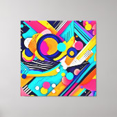 Vibrant Abstract Pop Art Canvas Afdruk (Voorkant)